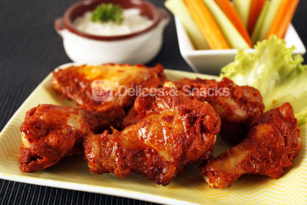 Wings De Poulet Cuites Hot And Spicy Volatys 