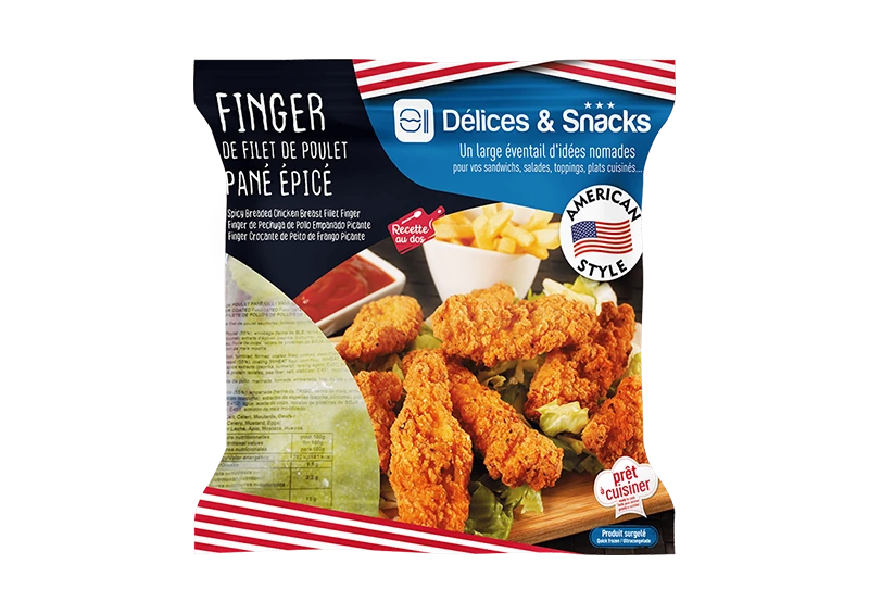 Breaded chicken finger American Style