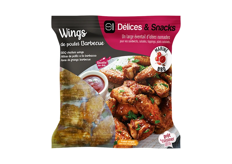 Barbecue marinated chicken prime wings - Délices & Snacks