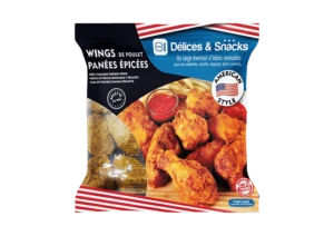 Breaded spicy chicken wings American Style - Délices & Snacks