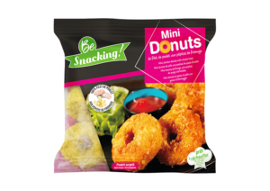 Mini cornflakes breaded chicken donut with cheese bites - Be Snacking