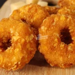 Mini cornflakes breaded chicken donut with cheese bites - Be Snacking